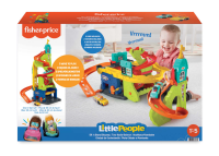 Mattel Fisher-Price Little People Sitz &amp; Steh Hochhausrennbahn