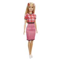 Mattel Barbie Fashionistas Puppe im Hahnentritt-Top/ Rock