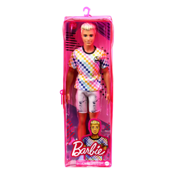Mattel Barbie Ken Fashionistas Puppe im karierten T-Shirt