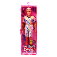 Mattel Barbie Ken Fashionistas Puppe im karierten T-Shirt