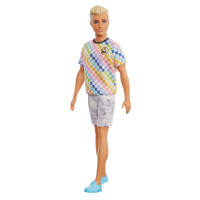 Mattel Barbie Ken Fashionistas Puppe im karierten T-Shirt