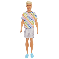 Mattel Barbie Ken Fashionistas Puppe im karierten T-Shirt