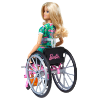 Mattel Barbie Fashionistas Barbie Puppe (blond) mit Rollstuhl