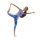 Mattel Barbie Made to Move Puppe (Afro-Style) im lila Yoga Outfit