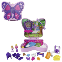 Mattel Polly Pocket Schmetterlings-Garten Schatulle
