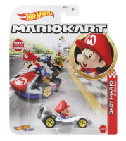 Mattel Hot Wheels Mario Kart 1:64 Die-Cast Baby Mario