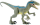 Mattel Jurassic World Riesendino Velociraptor Blue