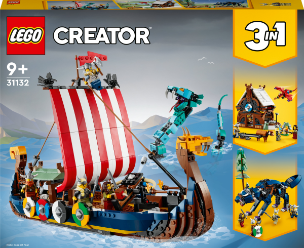 LEGO&reg; Creator - Wikingerschiff mit Midgardschlange