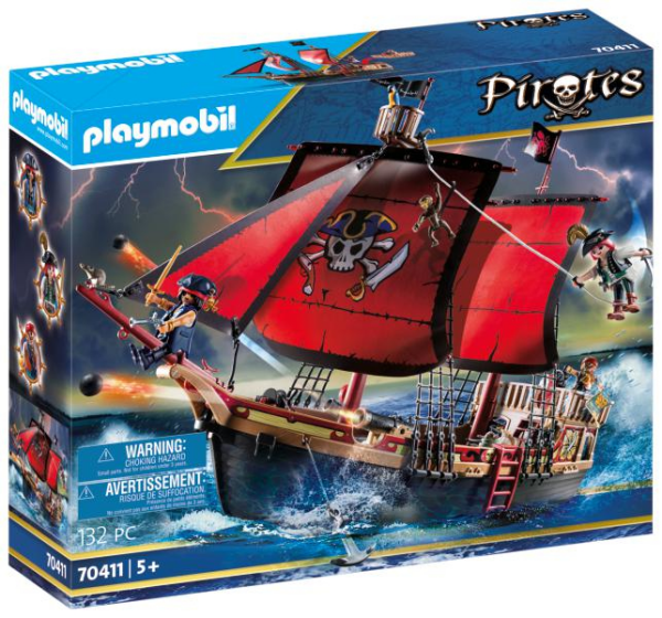 Playmobil Pirates - Totenkopf-Kampfschiff