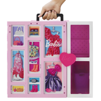 Mattel - Barbie Traumkleiderschrank mit Puppe, Moden &amp; Accessoires
