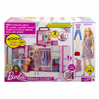 Mattel - Barbie Traumkleiderschrank mit Puppe, Moden &amp; Accessoires