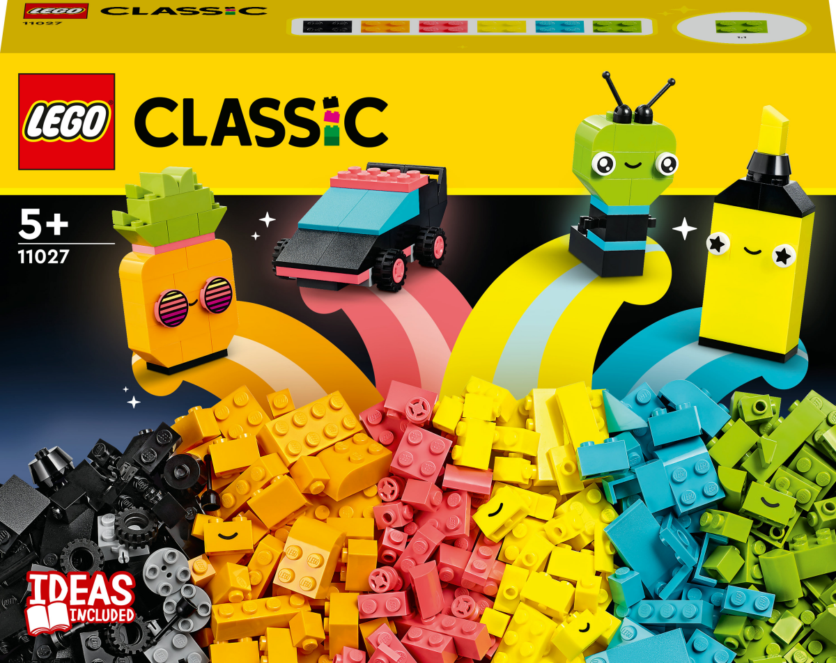LEGO 11027 Classic Neon Kreativ-Bauset, 19,99
