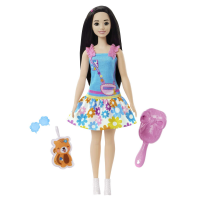 Mattel - My First Barbie Core Doll with Fox (schwarze Haare)