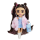 Mattel - Barbie Extra Mini Puppe Cow Print Furry Jacket