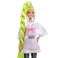 Mattel - Barbie Extra Puppe Neongr&uuml;nes Haar