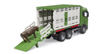 Bruder - Scania Super 560R Tiertransport-LKW mit 1 Rind