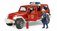 Bruder - Jeep Wrangler Rubicon Unlimited Feuerwehr-Einsatzfahrzeug + Figur