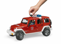 Bruder - Jeep Wrangler Rubicon Unlimited Feuerwehr-Einsatzfahrzeug + Figur