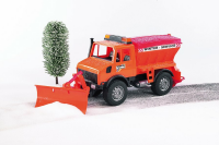 Bruder - MB Unimog-Winterdienst mit R&auml;umschild