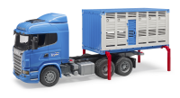 Bruder - Scania R-Serie Tiertransport- LKW mit 1 Rind