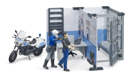 Bruder - bworld Polizeistation mit Polizeimotorrad