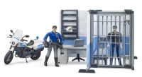 Bruder - bworld Polizeistation mit Polizeimotorrad
