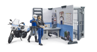 Bruder - bworld Polizeistation mit Polizeimotorrad