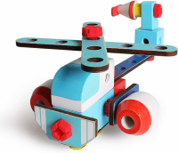 iWood Helikopter Holzbausteine