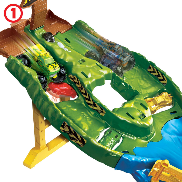 Mattel - Hot Wheels Monster Trucks Wettkampf Rennstrecke