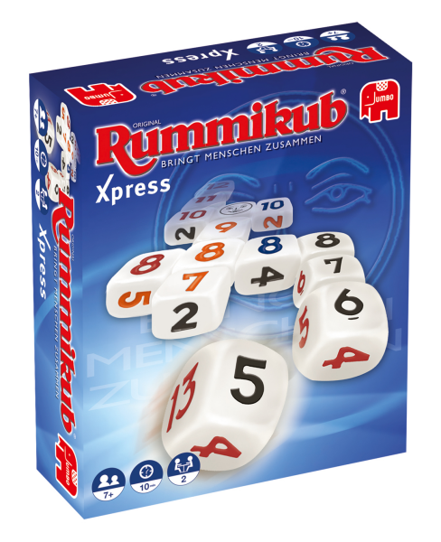 Jumbo Spiele Original Rummikub Xpress - Der Klassiker als W&uuml;rfelspiel