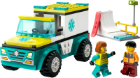 LEGO&reg; City - Rettungswagen und Snowboarder