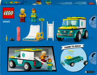 LEGO&reg; City - Rettungswagen und Snowboarder