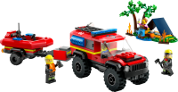 LEGO&reg; City - Feuerwehrgel&auml;ndewagen mit Rettungsboot