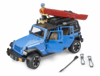 Bruder Jeep Wrangler Rubicon Unlimited mit Kajak und Figur