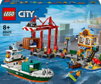 LEGO&reg; City - Hafen mit Frachtschiff