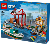 LEGO&reg; City - Hafen mit Frachtschiff