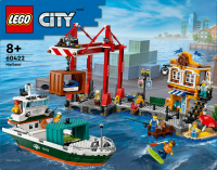 LEGO&reg; City - Hafen mit Frachtschiff