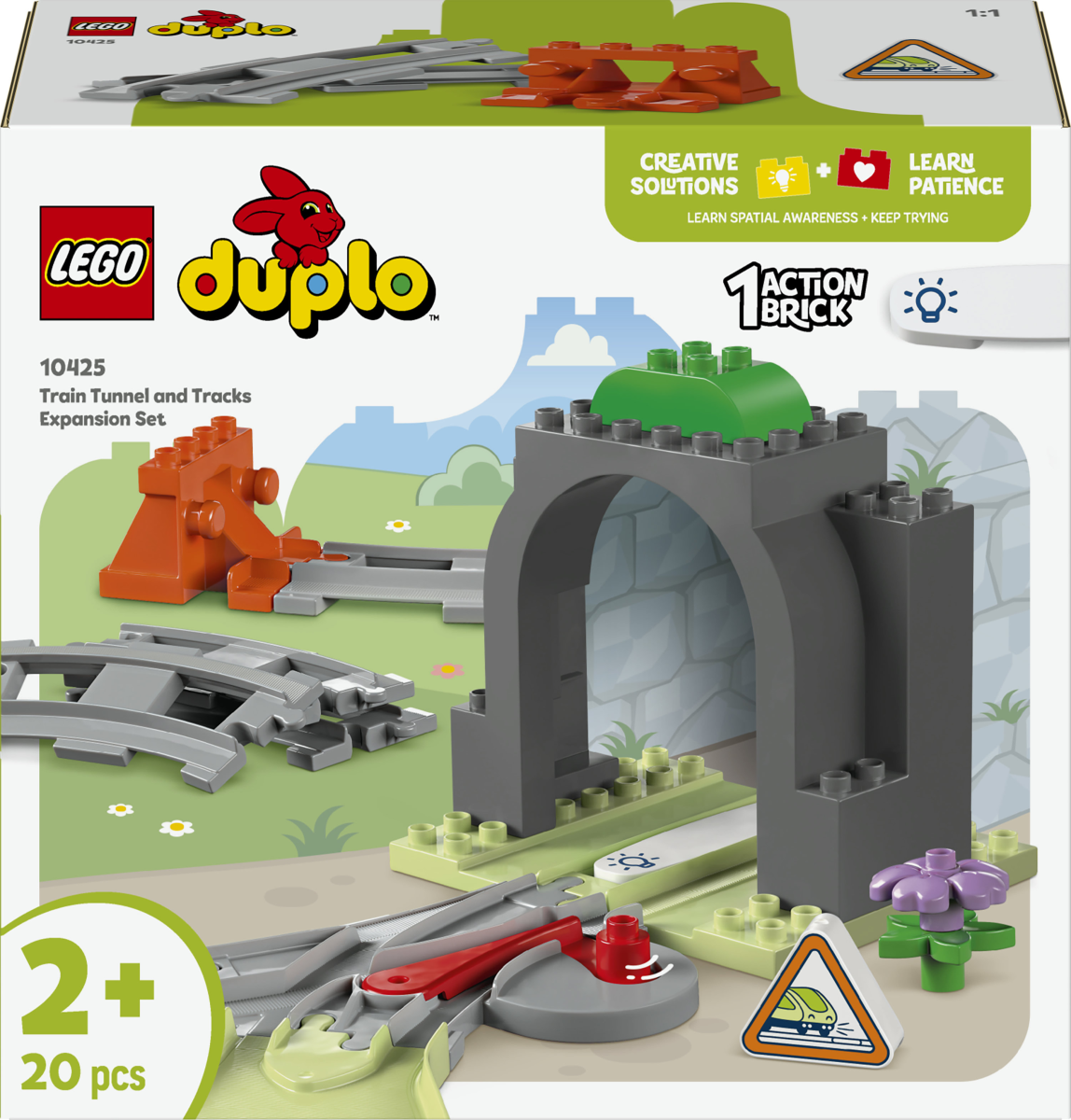 LEGO® DUPLO® - Eisenbahntunnel und Schienen – Erweiterungsset