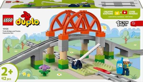 LEGO&reg; DUPLO&reg; Eisenbahnbr&uuml;cke und Schienen &ndash; Erweiterungsset