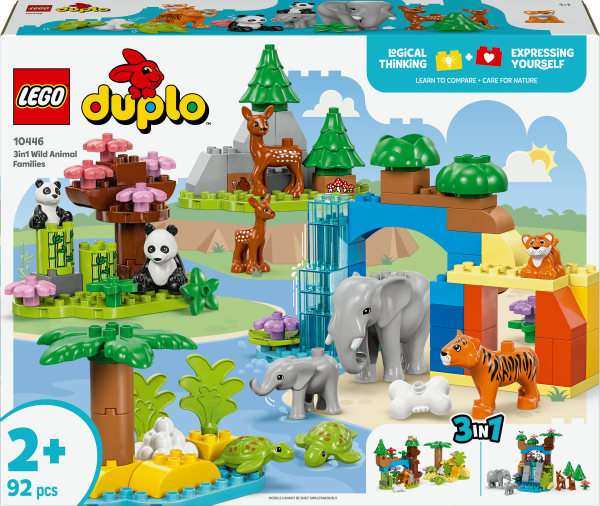 LEGO&reg; DUPLO&reg; Wildtier-Familien 3-in-1-Set