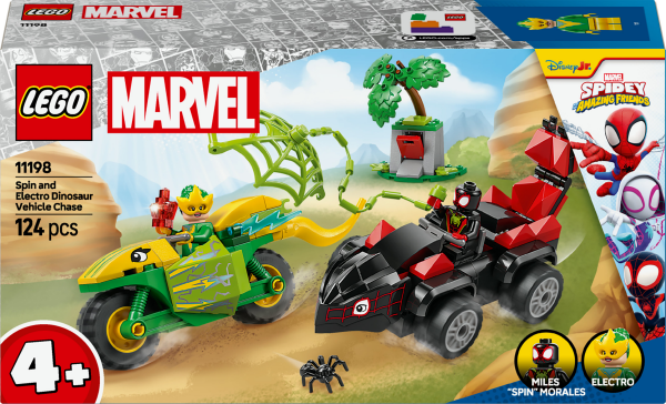 LEGO&reg; Marvel - Spidey und Seine Super-Freunde Actionspa&szlig; mit Spin und Electro in ihren Dino-Flitzern