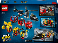 LEGO&reg; City - Kombinationsset mit Hubschrauber, L&ouml;schauto und U-Boot