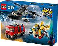 LEGO&reg; City - Kombinationsset mit Hubschrauber, L&ouml;schauto und U-Boot