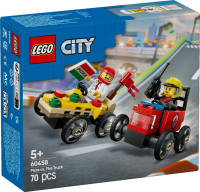 LEGO&reg; City - Pizzalieferwagen vs. L&ouml;schauto
