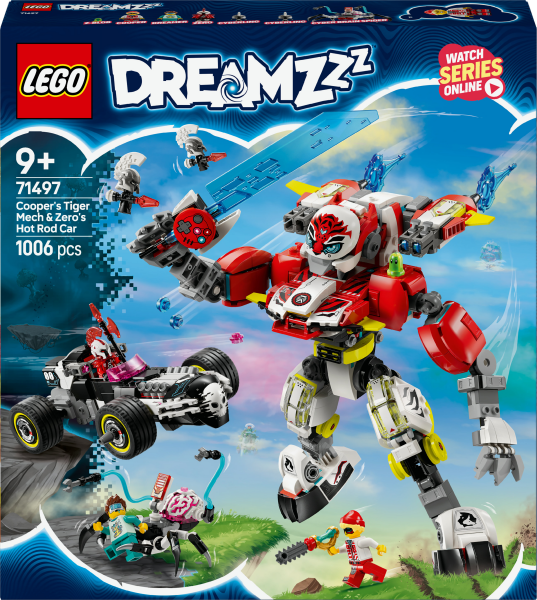 LEGO&reg; DREAMZzz Coopers Tiger-Mech und Zeros Hot Rod Auto