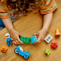 LEGO® DUPLO® - Blaues Polizeimotorrad