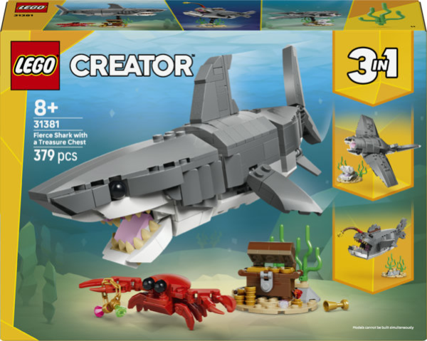LEGO® Creator - Wilder Hai mit Schatztruhe