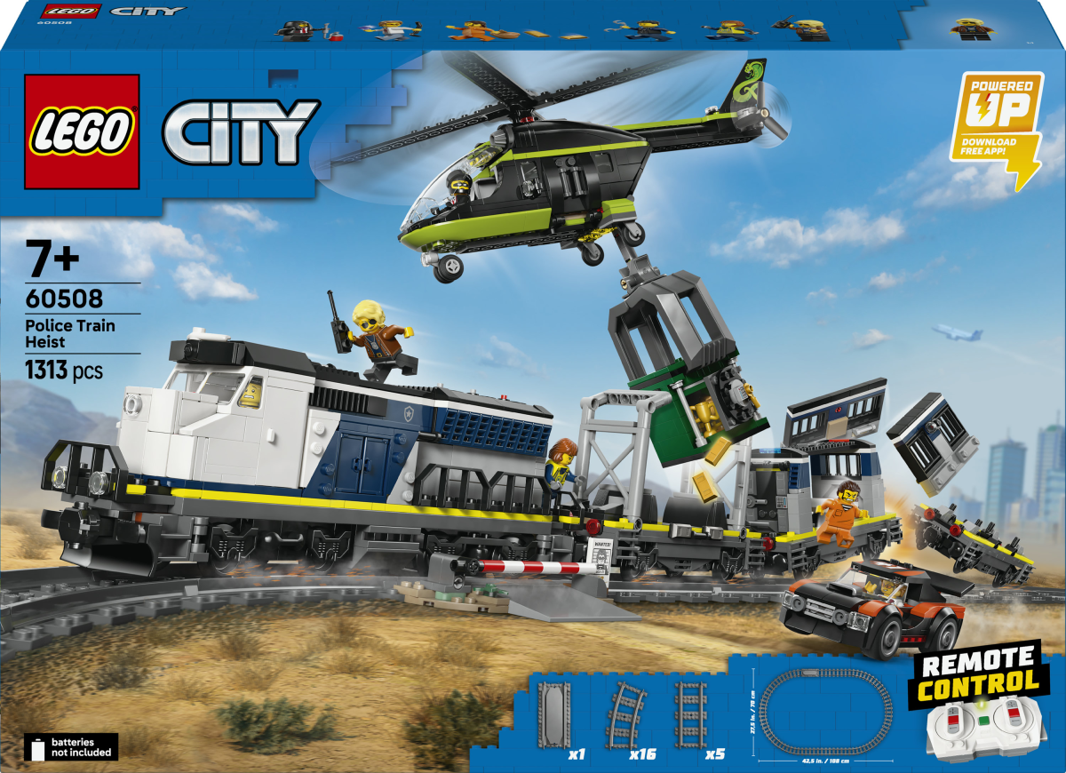 LEGO® City Eisenbahn - Überfall auf den Polizeizug