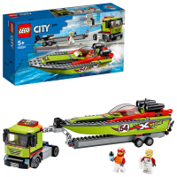 LEGO&reg; City - Rennboot-Transporter