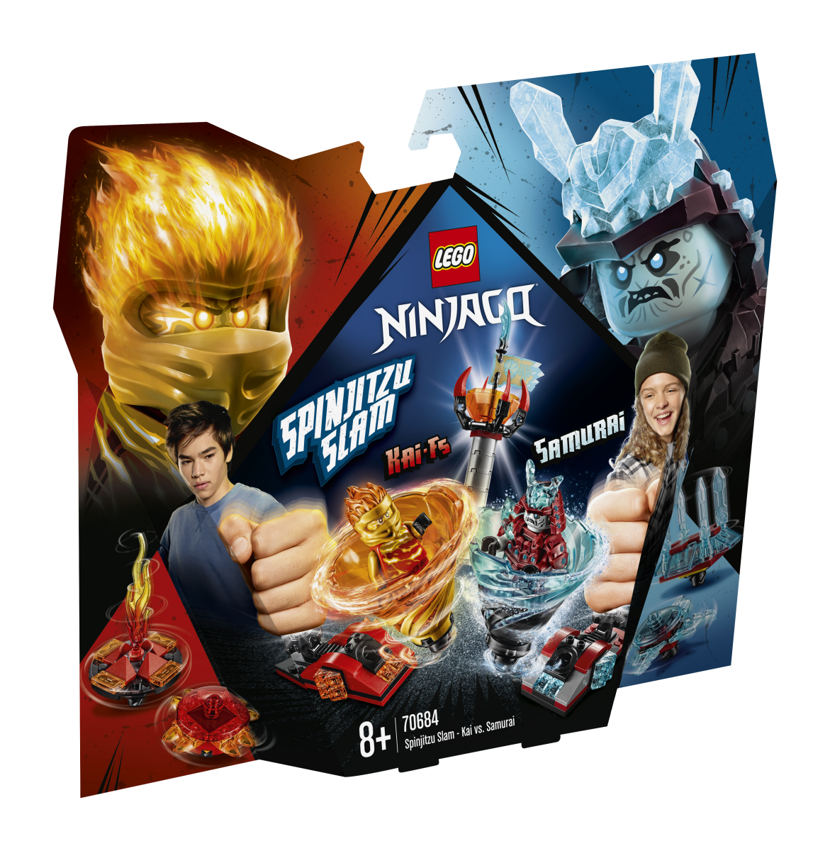LEGO 70684 NINJAGO Spinjitzu Slam – Kai vs. Eis-Samurai